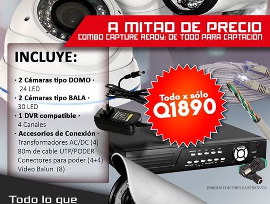 KIT BÁSICO CCTV POR MENOS DE Q2000 …